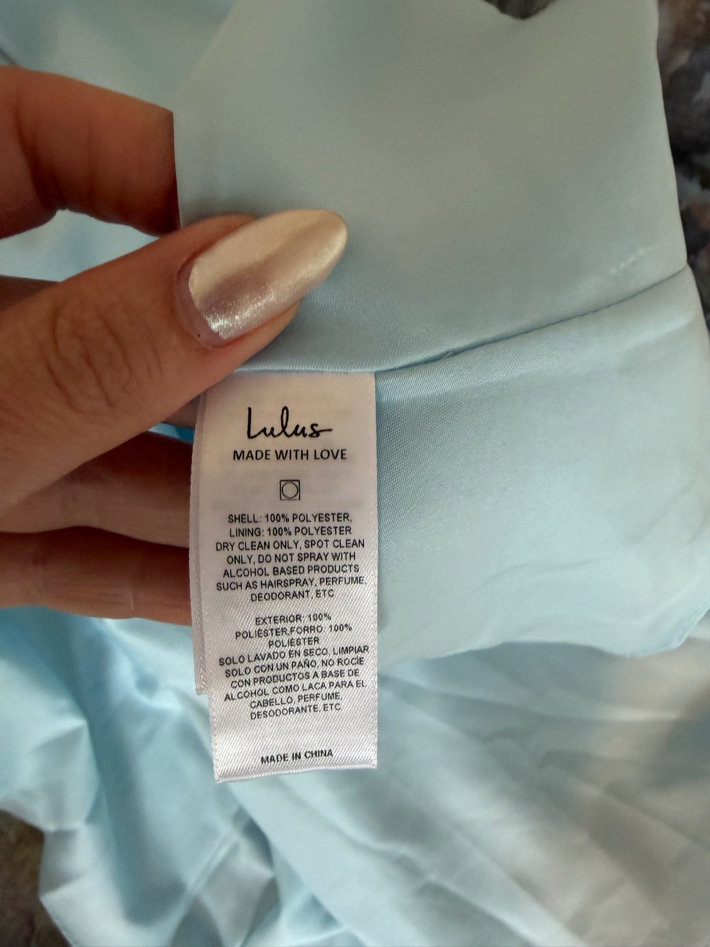 NWT Lulu's Beautiful Day Blue Multi Floral Print Organza Strapless Maxi Dress - Picture 10 of 12
